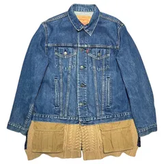 UNDERCOVER × Levi's(アンダーカバー × リーバイス) 22AW Hybrid Tracker Down Jacket Indigo ハイブリッド トラッカー ダウン ジャケット UC2B9201 M インディゴ×ベージュ×ブラック
