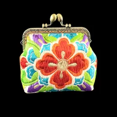【No.375】着物リメイクポーチ、和風オリジナルポーチ(小)
