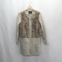 ◇ ⊇ URBAN RESEARCH アーバンリサーチ ウール系 ファー装飾 長袖 コート サイズFree グレー レディース E  【1503050015974】のサムネイル