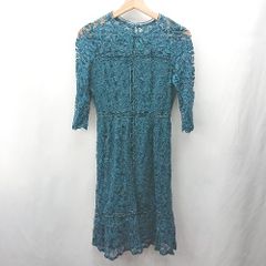 TADASHI SHOJI ワンピース ドレス ブルー刺繍 サイズ2 - メルカリ