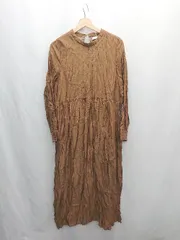 ◇ ⊂ ◎ ●未使用● Aunt Marie's アントマリーズ 長袖 ロング丈 ワンピース サイズFREE ブラウン レディース E  【1503050025386】のサムネイル