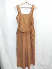 ◇ ⊇ merlot メルロー サロペットパンツ サイズF ブラウン系 レディース E  【1503050027366】のサムネイル