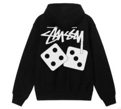 STUSSY HOODIE ホワイト サイコロ Mサイズ - メルカリ