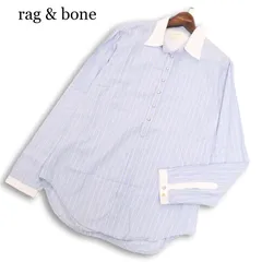 rag & bone ラグアンドボーン 通年★ 長袖 ストライプ 切替 シャツ USA製 Sz.S メンズのサムネイル
