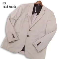 PS Paul Smith ポールスミス 通年★ ヘリンボーン 背抜き テーラード ジャケット 大きいサイズ 日本製 Sz.2 メンズ 灰のサムネイル