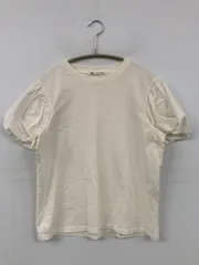 ZARA ザラ Tシャツ/カットソー S アイボリー 無地 クルーネック(丸首) 半袖 レディース