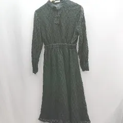 ◇ ⊇ merlot plus メルロープリュス 総柄 長袖 膝下丈 ワンピース サイズF ブラック系 レディース E  【1503050031004】のサムネイル