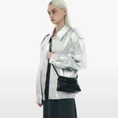 希少】COACH ワンショルダーSOHOブラック シグネチャー柄パッチワーク