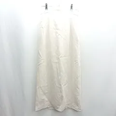 ◇ ⊂◎●未使用● JUNOAH ジュノア レースアップ ロング タイト スカート サイズL アイボリー レディース E  【1503050035453】