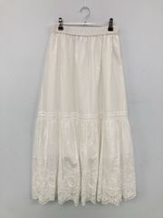 Acka cotton lace skirt コットンレーススカート ホワイト - メルカリ
