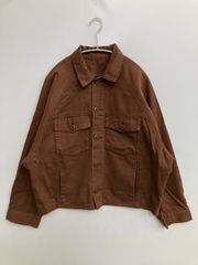 AZUL by MOUSSY 아줄 바이 마우지 밀리터리 재킷 M 브라운 코튼 무지 후드 없음 버튼 고정 여성
