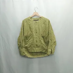 ◇ ⊇ KBF+ ジップアップ 長袖 ノーカラージャケット サイズ1 ライトカーキ レディース E  【1503050047135】のサムネイル