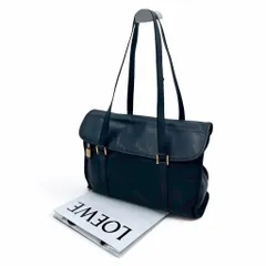 LOEWE ロエベ レザートートバッグ ワンショルダーバッグ 本革 ブラック 黒 アナグラム 肩掛け ヴィンテージ レディース 正規品 真贋鑑定済み