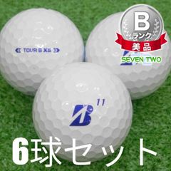Used, B-rank, excellent condition golf balls: Bridgestone 2024 TOUR B XS BLUE Edition 6-ball set. The Tour BXS, perfected with Tiger Woods, offers a deep feel for distance and stopping power. The XS Blue delivers the spin and soft feel that pros crave.