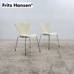 ◆Fritz Hansen◆ フリッツ・ハンセン セブンチェア アームレスチェア/ダイニングチェア 2脚セット アルネ・ヤコブセン ヴィンテージ ②のサムネイル