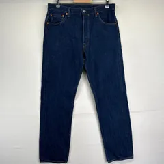 古着 リーバイス Levi's デニムパンツ 501 ストレート ボタンフライ ジーンズ ジーパン 長ズボン 5ポケット w36 L36  ブルー系 メンズ