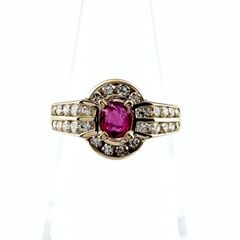 K18 ルビー リング 0.53ct ダイヤモンド 12号 750刻印 4.5g - メルカリ