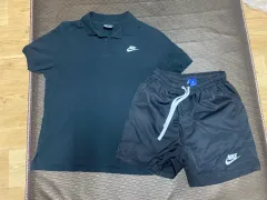 ナイキ カラーTシャツ + ハーフパンツ