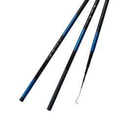 延べ竿 伸縮 コンパクト 超軽量 3.6m / 4.5m / 7.2m 2本 セット 仕舞寸法約 65㎝ 携帯型 カーボン 釣り竿 渓流竿 万能竿 折りたたみ [7.2m 1本]のサムネイル