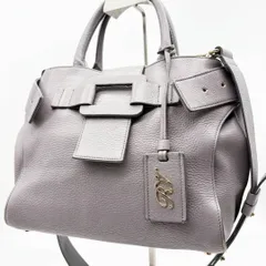 ロジェヴィヴィエ ROGER VIVIER ピルグリム トートバッグ 2WAY レザー グレー 肩掛け 斜め掛け クロスボディ ハンドバッグ レディース 人気 ブランド 上品 高級感 おしゃれ きれいめ 通勤 通学 フォーマル 定番 トレンド 希少のサムネイル