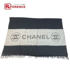 CHANEL カシミヤ100% ストール 正規品】CHANEL ストール カシミヤ - メルカリ