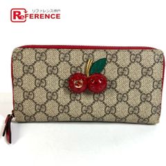 レア美品✨チェリースプリームラウンドファスナー長財布 ゴールド金具
