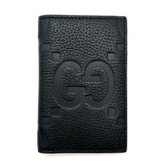 GUCCI グッチ GGジャンボ レザー カードケース ブラック 739478 メンズ