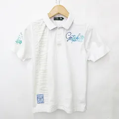 ガッチャ GOTCHA GOLF ゴルフ スポーツウエア シャツ ポロシャツ 半袖 綿 白 ホワイト M