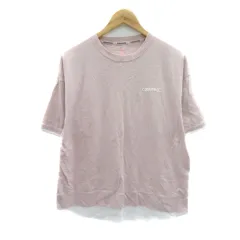 コンバース CONVERSE Tシャツ カットソー 五分袖 レイヤード風 M ピンクベージュ /YK22のサムネイル