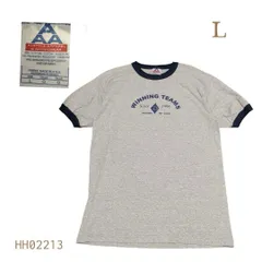 HH02213 AAAプリントTシャツLグレーWINNING TEAMSアメリカ製生地リンガーTのサムネイル