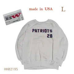 USA製BWスウェットトレーナーLホワイトラグランHH02195のサムネイル