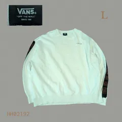VANSスウェットトレーナーLホワイト袖ロゴラインHH02192のサムネイル