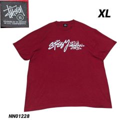STUSSY ショーンロゴ DJ プリント Tシャツ M 赤 00s ゆるだぼ - メルカリ