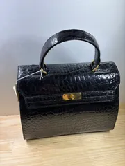 ハンドバッグ　クロコダイル型風