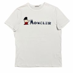 モンクレール Tシャツ 国内正規品 トリコロール ロゴ ワッペン 半袖 白