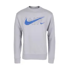 NIKE [ナイキ] メンズ スウェット ウェア トレーナー プルオーバー リブ スポーツ ジム トレーニング 普段着 クルーネック 丸首 裏起毛 DD9699 (スモークグレー(077), S) [並行輸入品] [スモークグレー(077)] [S]