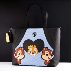 Loungefly × Disney チップ＆デール トートバッグ＆コインケース付き