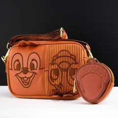 Loungefly × Disney チップ＆デール コーデュロイ スリング クロスボディバッグ＆コインケース付きのサムネイル