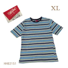 90s 00s Mossimo半袖TシャツXLマルチボーダーアメリカ製生地のサムネイル