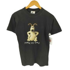古着 80s ウォレスとグルミット Tシャツ 黒 激レア 入手困難 - メルカリ