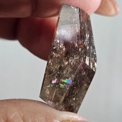 極上虹入り✨高透明 シトリン ポイント 原石 レインボー 金運 浄化