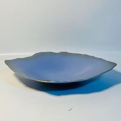 深青色 陶器 花器 鉢 皿 伝統工芸品 ヴィンテージ - メルカリ