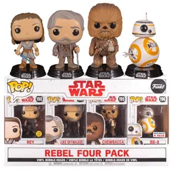 2017年 ファンコ ポップ 『スター・ウォーズ/最後のジェダイ』 反乱軍 4パック　Funko Pop! Star Wars: The Last Jedi - Rebel Four Pack