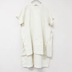 JILSANDER  ジルサンダー ロングシャツ トップス ワンピース リネン レーヨン ライトベージュ イタリア製 レディース 34 a01227のサムネイル