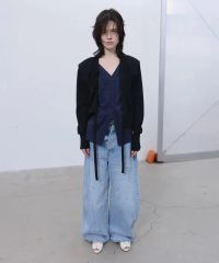 forme フォルム ショートトレンチコート ネイビー 極美品 - メルカリ