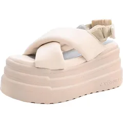 【新品】 厚底バックベルトサンダル 1
