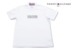 Tommy Hilfiger Golf Used Short-Sleeve Mockup Shirt Men's Golf Wear L White