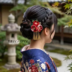 着物　髪飾り　ヘッドドレス　結婚式　七五三　浴衣　成人式　振袖　和装　前撮り　袴　和風ヘアアクセサリー　日本伝統 初詣 お宮参り 夏祭り　子供大人兼用　和装小物