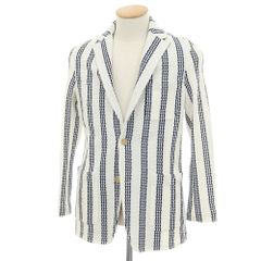美品』HAVERSACK(ハバーサック)のショールカラーストライプジャケット 