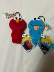 新品 セサミストリート エルモ COOKY MONSTER キーホルダー セット